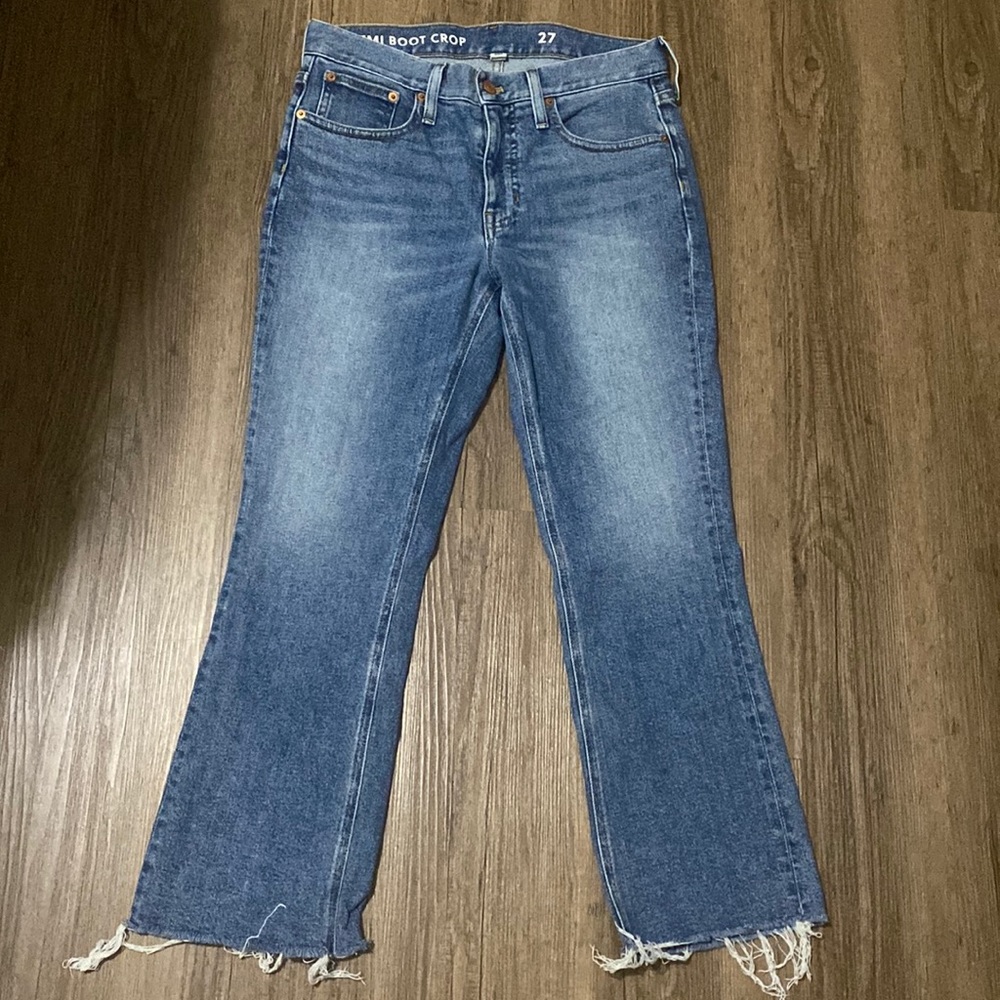 J.Crew Demi Boot cut cropped Jeans size 27